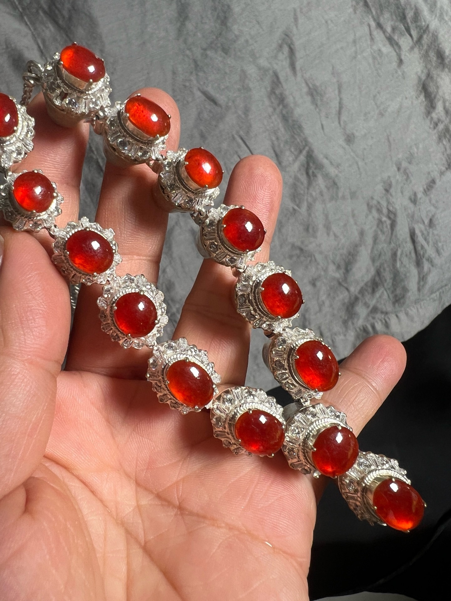 Red Jadeite Necklace