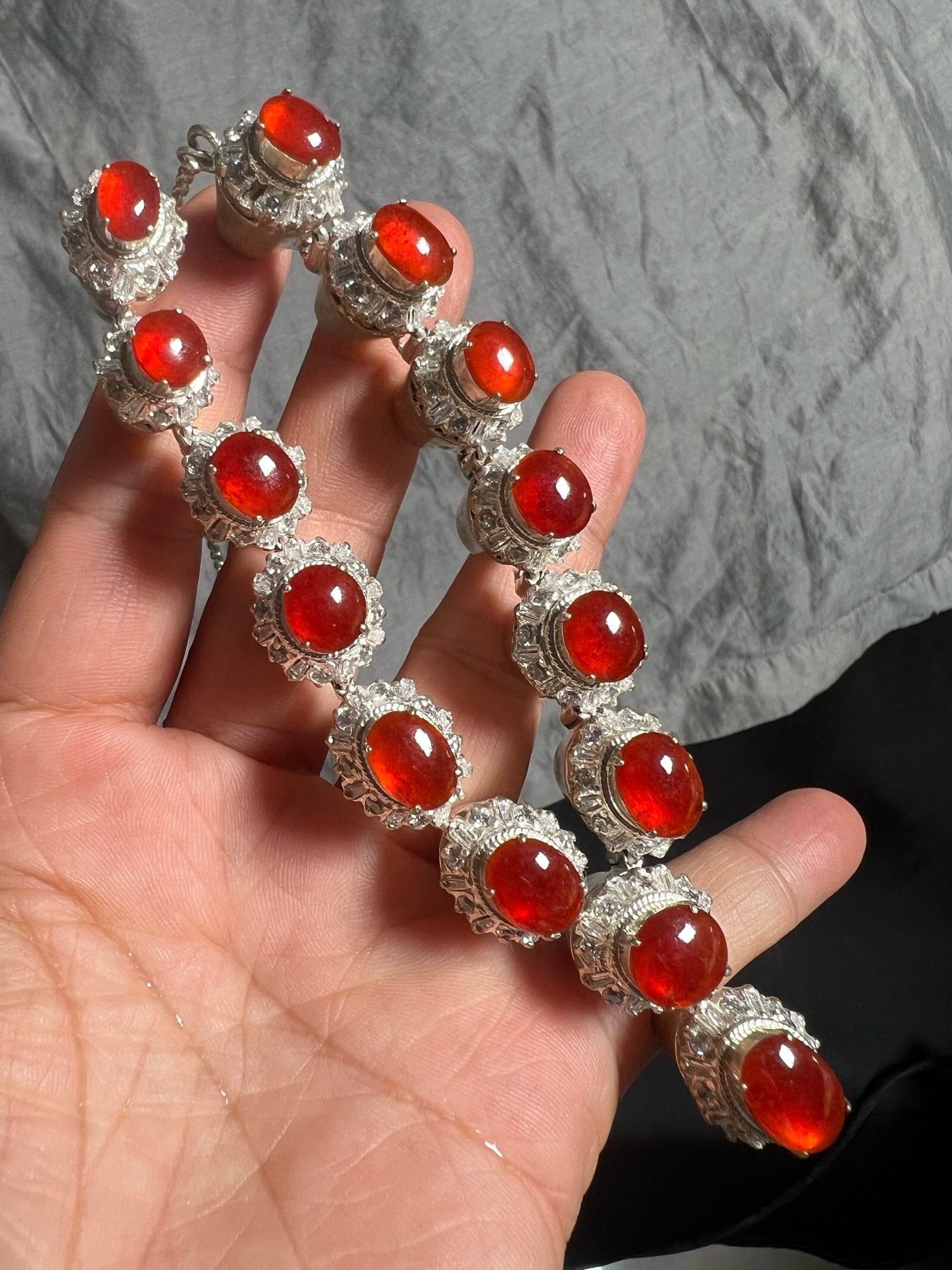 Red Jadeite Necklace