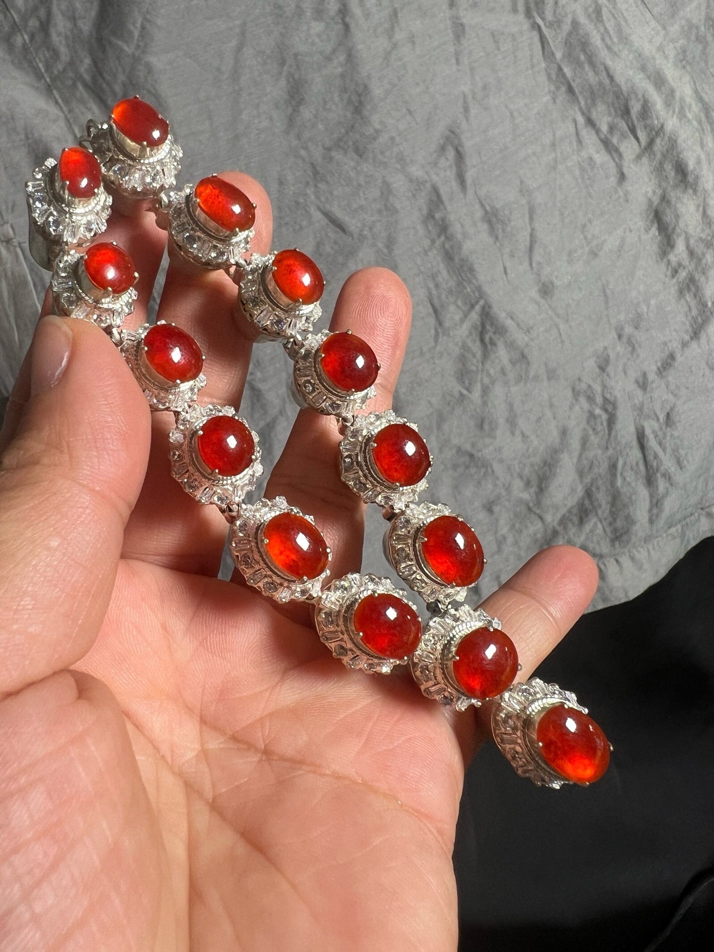 Red Jadeite Necklace