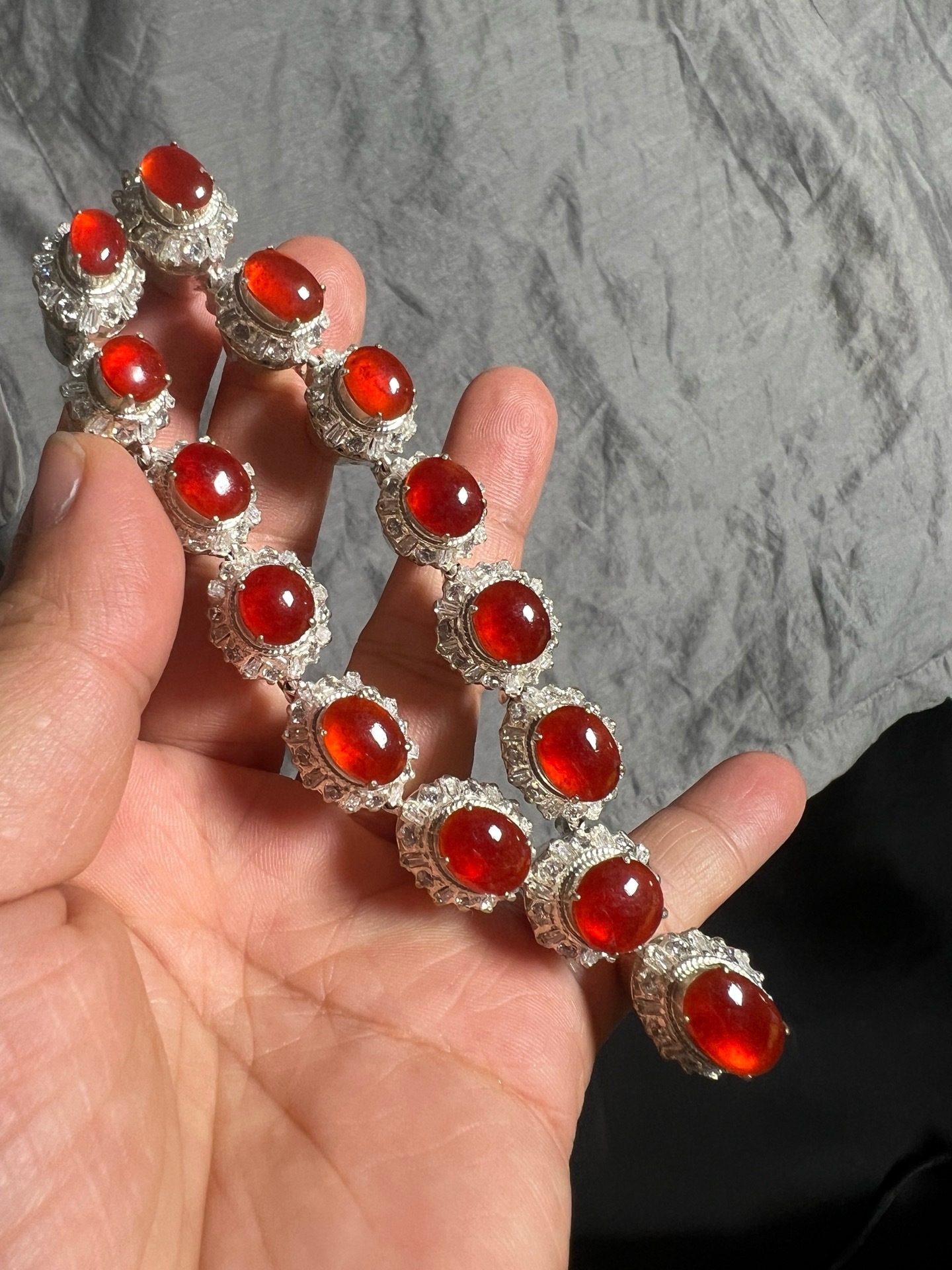 Red Jadeite Necklace