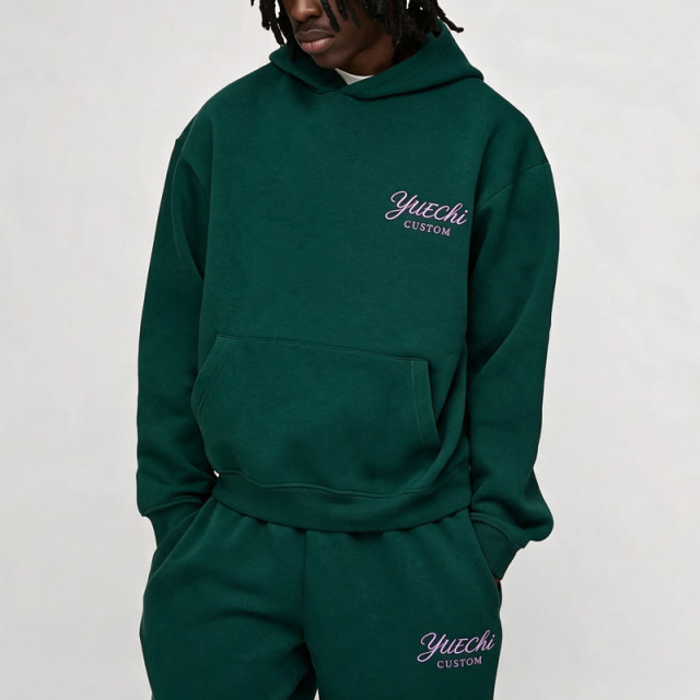 Green hoodies