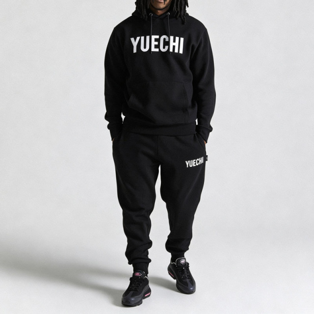 Custom Men Regular Fit Hoodie Screen Print Tracksuit 80% Cotton 20% Polyester Heavyweight Fleece Jogger Two Piece Set