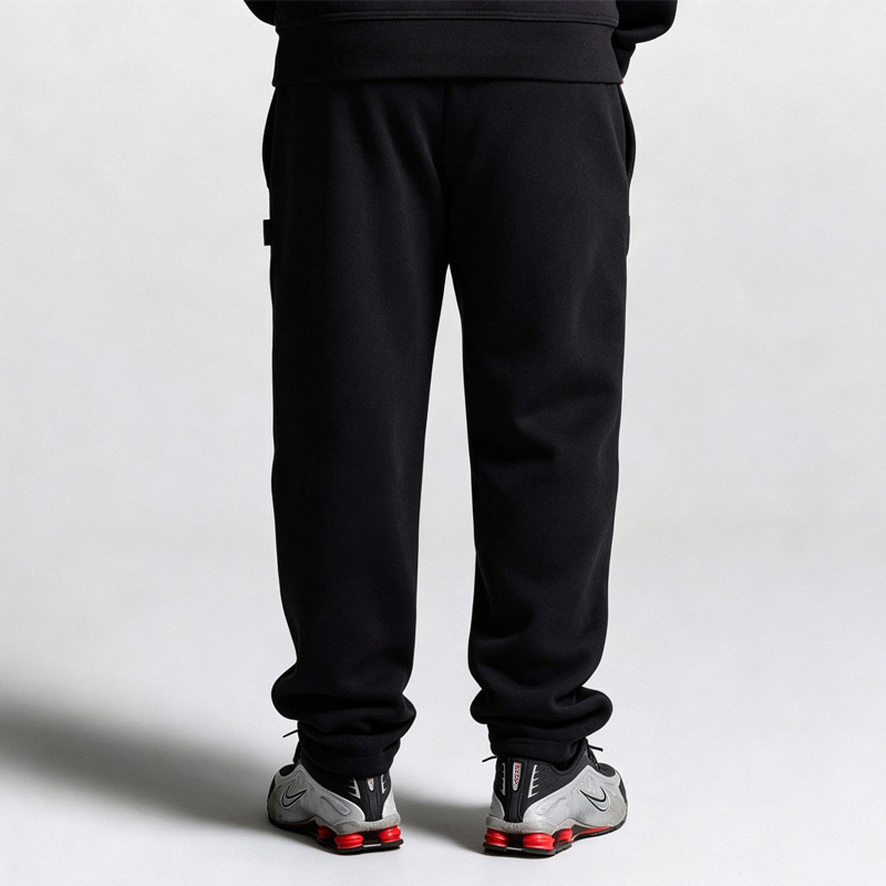 Custom Oversized Mens 100% Cotton Fleece 2 Piece Tracksuit Heavyweight Gothic 3D Embroidery Hooded Sweat Suit Streetwear Outfit