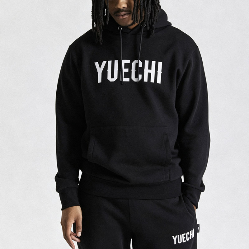Custom Men Regular Fit Hoodie Screen Print Tracksuit 80% Cotton 20% Polyester Heavyweight Fleece Jogger Two Piece Set