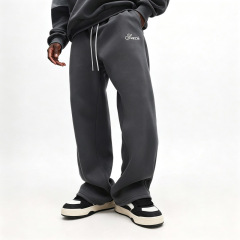 Men Oversized Color Block Hoodie Tracksuit Heavyweight French Terry Contrast Screen Print Baggy Casual Streetwear Two Piece Set
