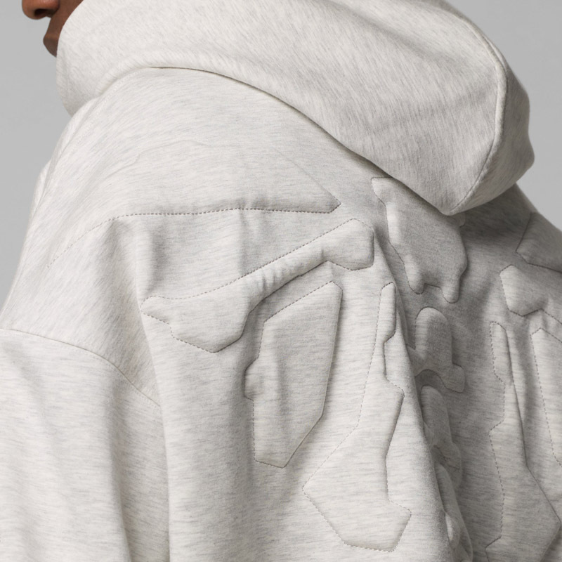 Custom Men Oversized Tracksuit Puff Printing Embossing Kangaroo Pocket Embroidered Winter Fleece Lined 100% Cotton Heather Grey