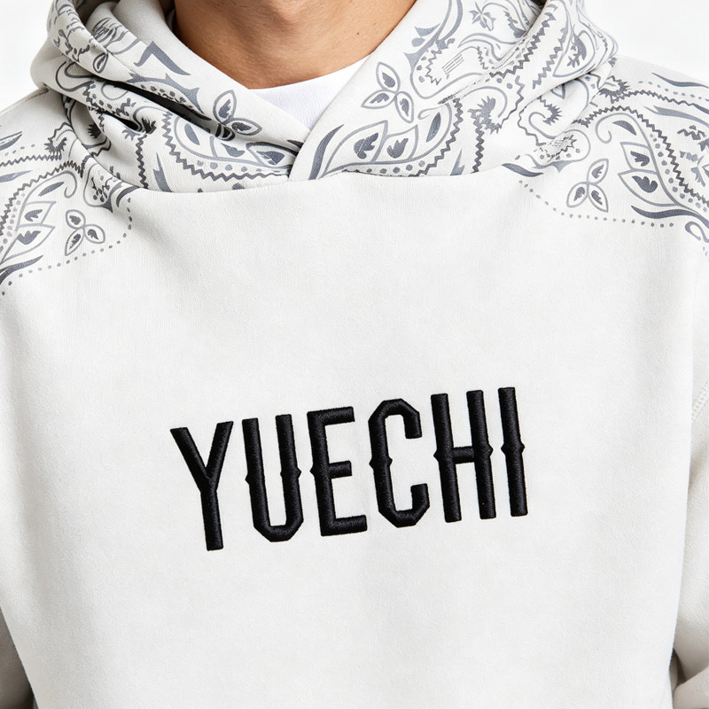 Custom Men Full Zip Hoodie Tracksuit 100% Cotton Heavyweight Fleece Embroidery DTG Printing Cuffed Jogger Two Piece Set
