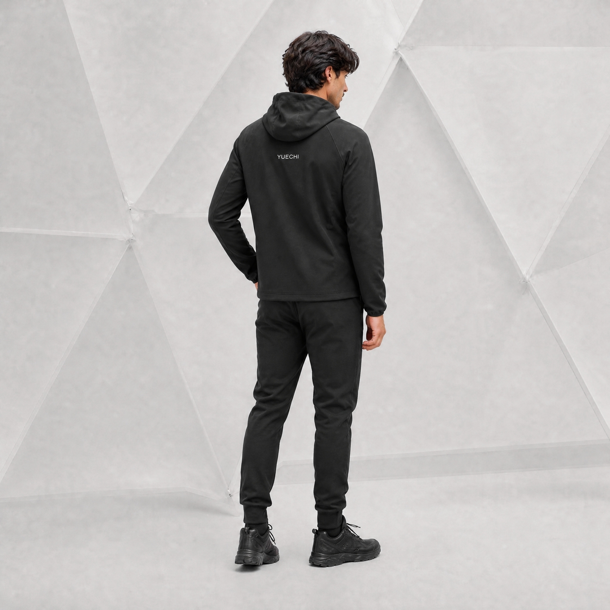 Customized Waterproof PU Coated Polyester Nylon Fabric Windproof Breathable Outdoor Sportswear Hoodie Jacket Tracksuit