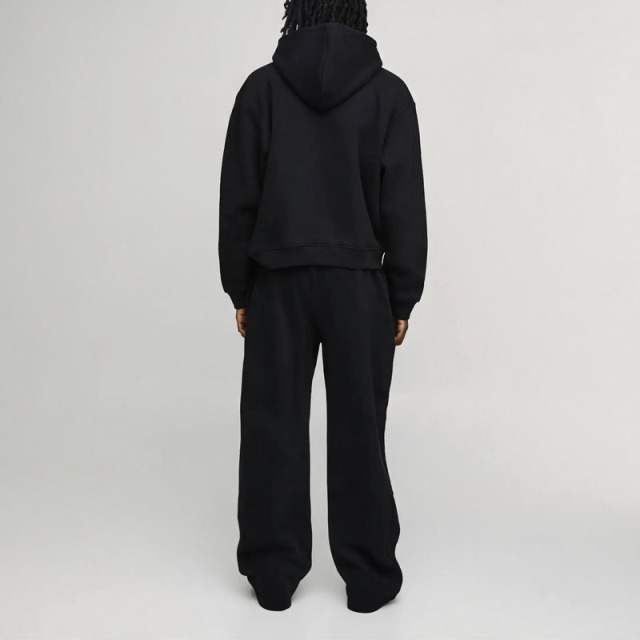 Custom Men Oversized Boxy Embroidered Hoodie Wide Leg Sweatpants Fleece Tracksuit 100% Cotton Two Piece Set Letter Streetwear