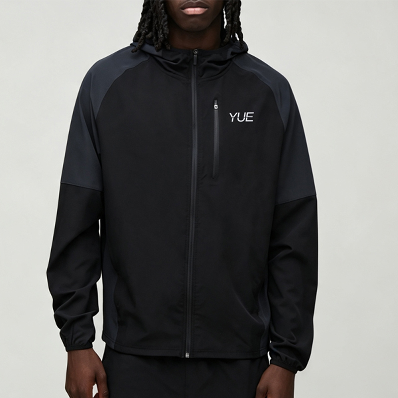 Custom Sets Screen Printing Spliced Contrast Color Full Zip 2 Pieces Hooded Windbreaker Jacket Set Shorts Men's Activewear Tracksuit Set,Leading Custom Apparel Manufacturer | Your Trusted China Sourcing Partner | YC/YUECHI,Custom Screen Printing Spliced Contrast Color Full Zip 2 Pieces Hooded Windbreaker Jacket Shorts Men's Activewear Tracksuit Set