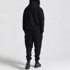 Custom Men Regular Fit Hoodie Screen Print Tracksuit 80% Cotton 20% Polyester Heavyweight Fleece Jogger Two Piece Set