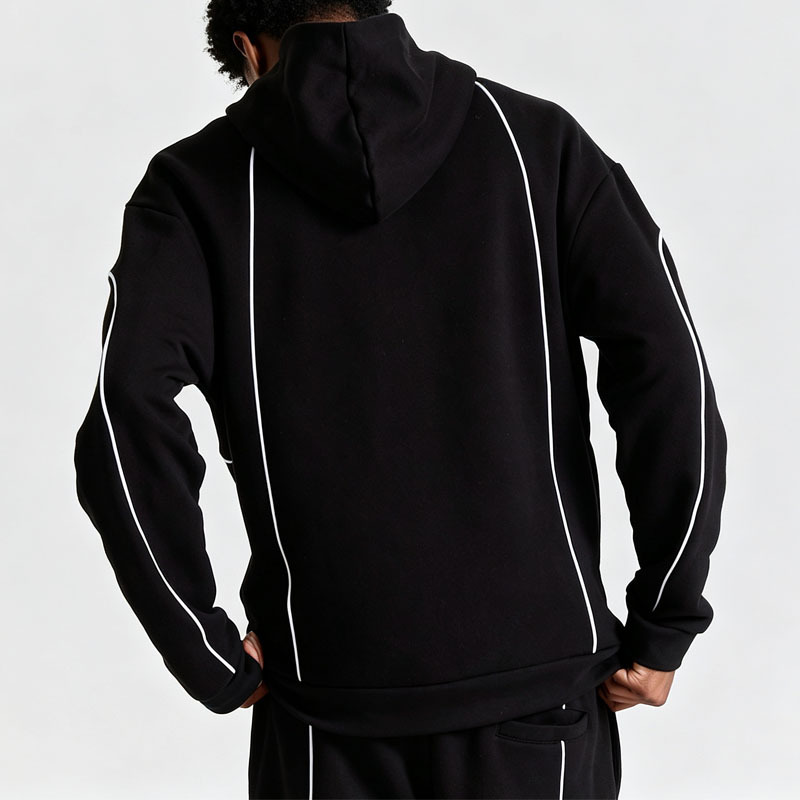 Unisex Regular Fit Full Zip Hoodie Tracksuit 440 Gsm 100% Cotton French Terry Embroidered Baggy Wide Leg Streetwear 2 Piece Set