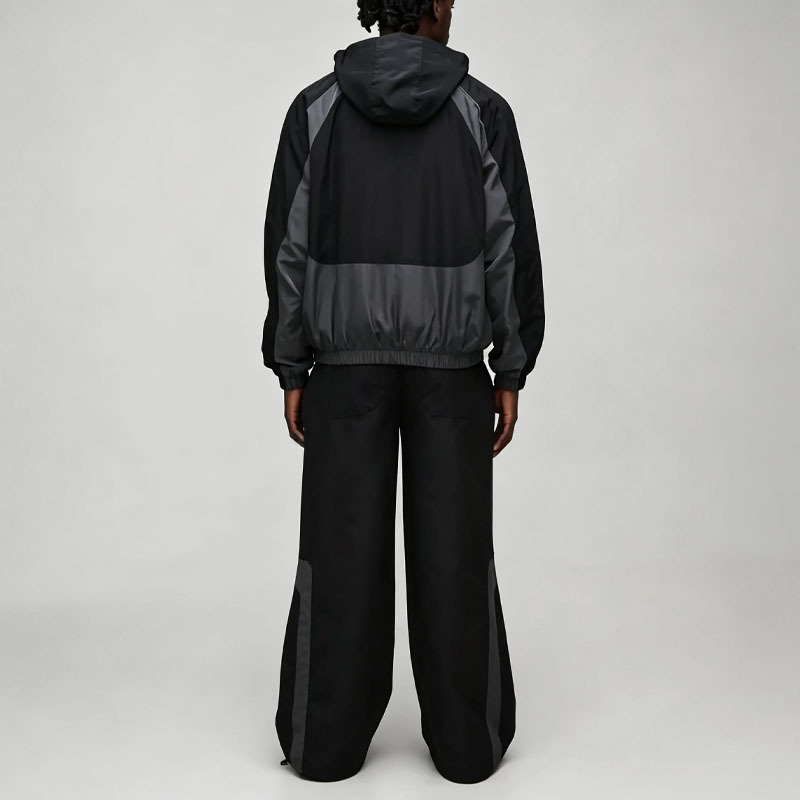 Custom Men's Boxy Fit Color Block Hooded Jacket Set Funnel Neck With Hood Technical Streetwear Lightweight Nylon Tracksuit,Leading Custom Apparel Manufacturer | Your Trusted China Sourcing Partner | YC/YUECHI,Custom Men's Boxy Fit Color Block Hooded Jacket Funnel Neck With Hood Technical Streetwear Lightweight Nylon Tracksuit