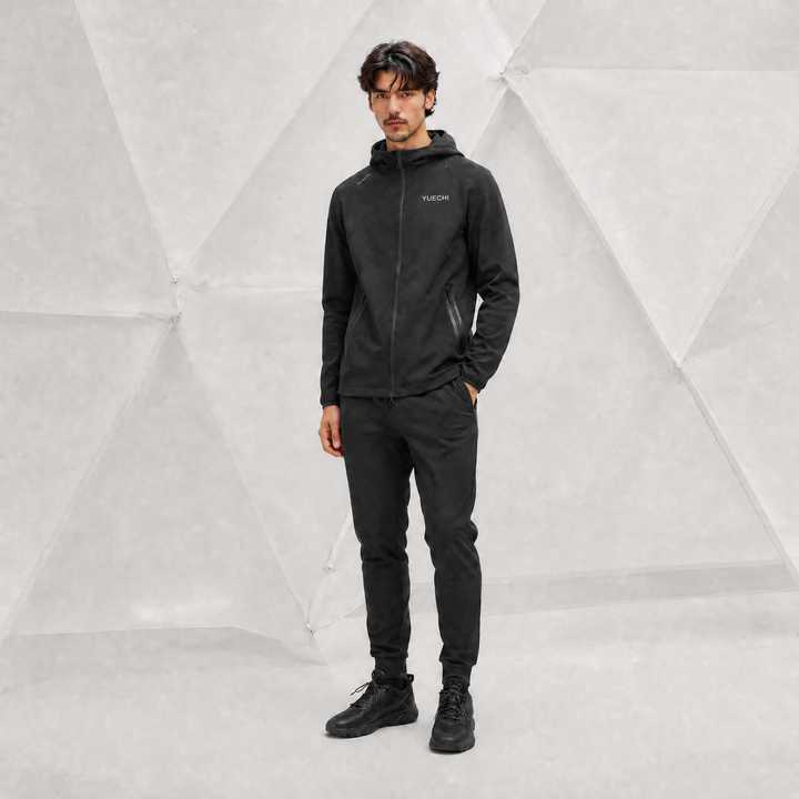 Customized Waterproof PU Coated Polyester Nylon Fabric Windproof Breathable Outdoor Sportswear Hoodie Jacket Tracksuit