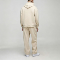Custom Men's Oversized Heavyweight French Terry 100% Cotton Applique Hoodie & Baggy Fit Jogger Tracksuit Streetwear 2 Piece Set
