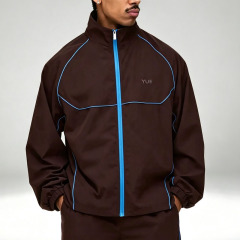 Custom Sets Contrast Piping Screen Print Windbreaker 2 Pieces Wide Leg Baggy Nylon Jacket Set Trousers Men's Urban Techwear Set,Leading Custom Apparel Manufacturer | Your Trusted China Sourcing Partner | YC/YUECHI,Custom Contrast Piping Screen Print Windbreaker 2 Pieces Wide Leg Baggy Nylon Jacket Trousers Men's Urban Techwear Set
