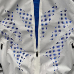 Custom Men Oversized Windbreaker Short Set 220GSM Woven Fabric Windproof Waterproof Laser Perforated Street Functional Tracksuit