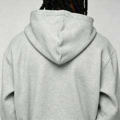 Custom Embroidery Full Zip Boxy Fit Hooded Cropped Wide Leg Fleece Thick Warm Winter Grey Teal Streetwear Apparel Men's Sports