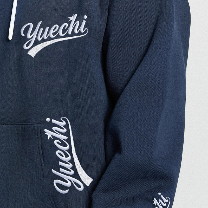 Custom Men's Heavyweight 430 Grams Fleece Pullover Hoodie Tracksuit Embroidered Drawstring Hood Jogger Winter Two Piece Set
