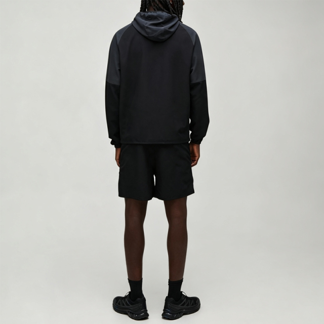 Custom Sets Screen Printing Spliced Contrast Color Full Zip 2 Pieces Hooded Windbreaker Jacket Set Shorts Men's Activewear Tracksuit Set,Leading Custom Apparel Manufacturer | Your Trusted China Sourcing Partner | YC/YUECHI,Custom Screen Printing Spliced Contrast Color Full Zip 2 Pieces Hooded Windbreaker Jacket Shorts Men's Activewear Tracksuit Set