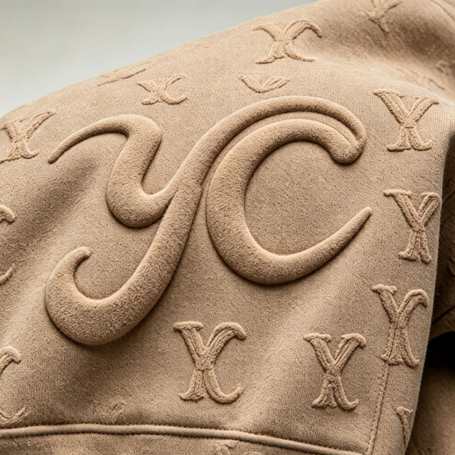 Custom Embossed Applique Embroidery 100% Cotton Fleece Drawstring Hood Pullover Wide Leg 2 Pieces Men's Winter Streetwear Casual