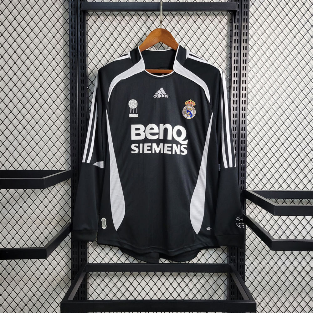 Real Madrid 06/07 Home Retro jersey Third Away Long Sleeves Fan Version