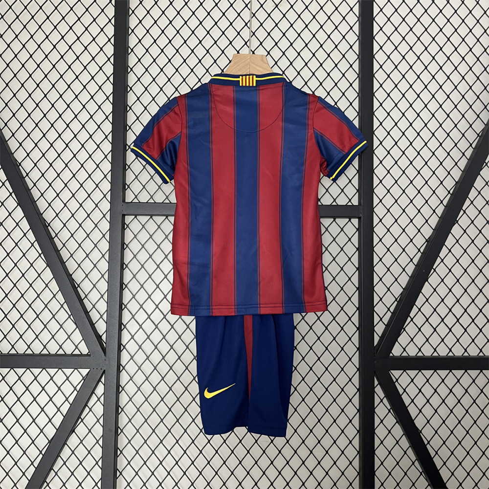 Retro Barcelona 09/10 kids home jersey Kid Kits Size 16-28