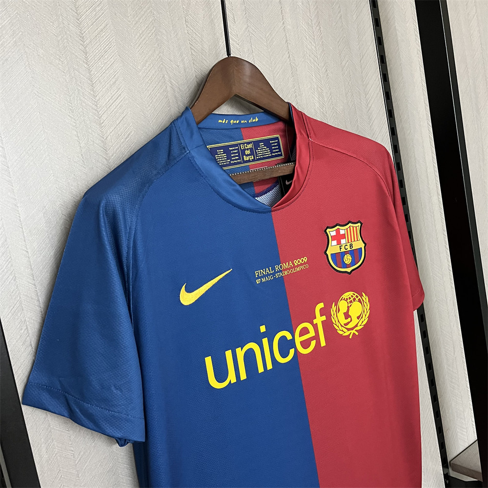 Retro Barcelona 08/09 UEFA Champions League Home jersey Fan Version