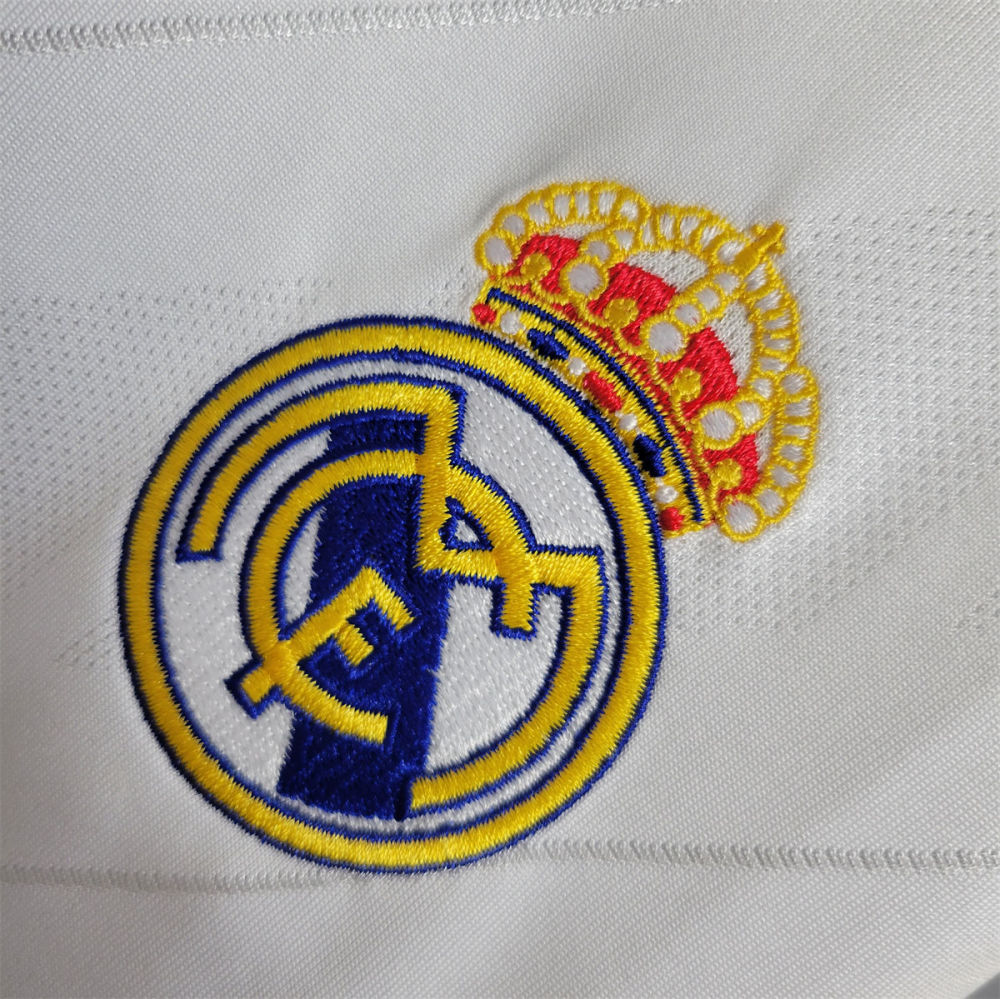 Retro 17/18 Long Sleeve Real Madrid Home jersey Fan Version