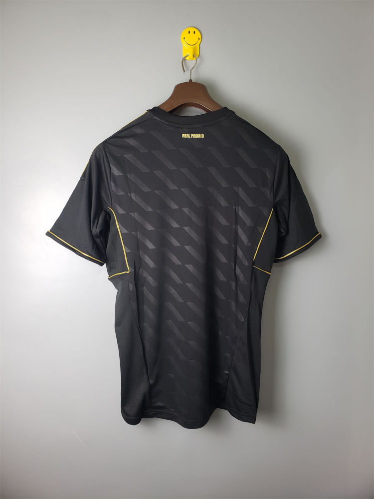 Retro Real Madrid 2012 black short sleeves jersey Fan Version