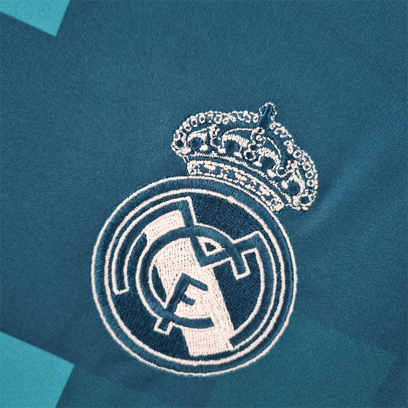 Retro 17/18 Real Madrid long sleeve third away jersey Fan Version