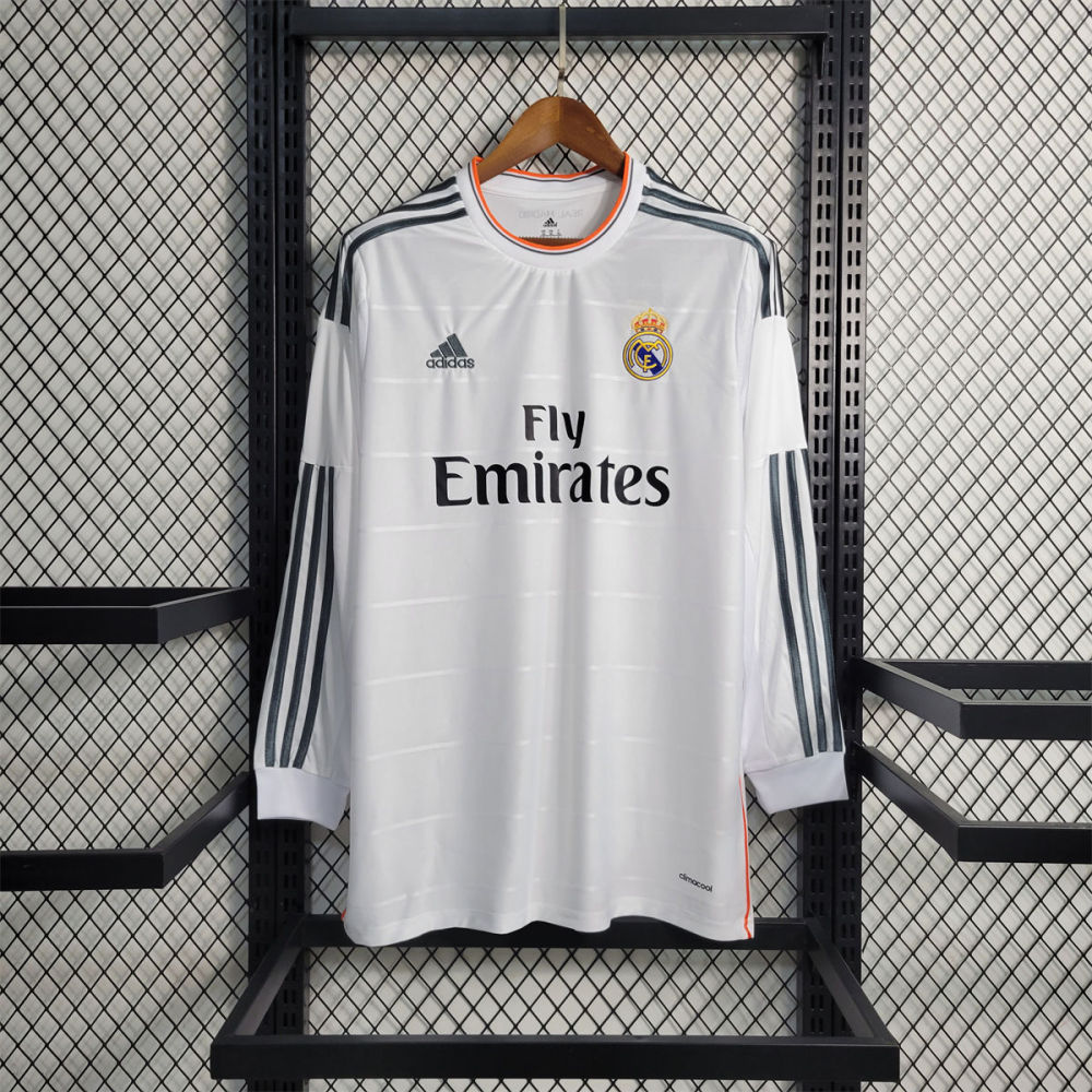 Retro 13/14 Long Sleeve Real Madrid Home jersey Fan Version