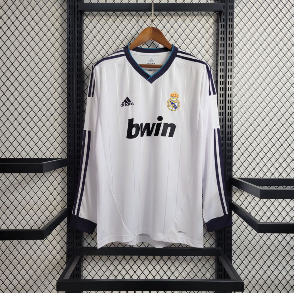 Retro 12/13 Real Madrid Long Sleeve Home jersey Fan Version