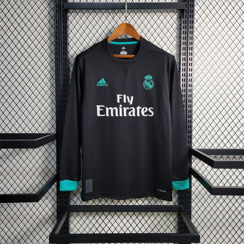 Retro 17/18 Real Madrid Away Long Sleeve jersey Fan Version
