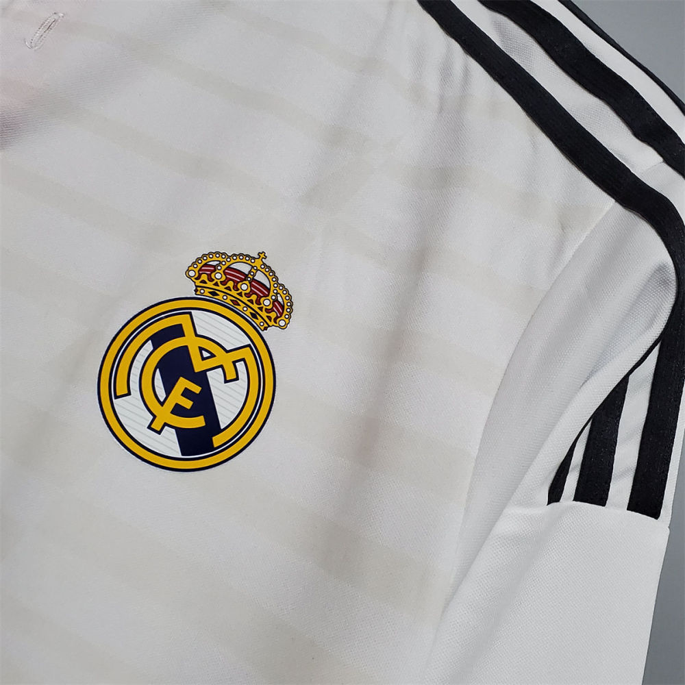 Retro 14/15 Long Sleeve Real Madrid home  jersey Fan Version
