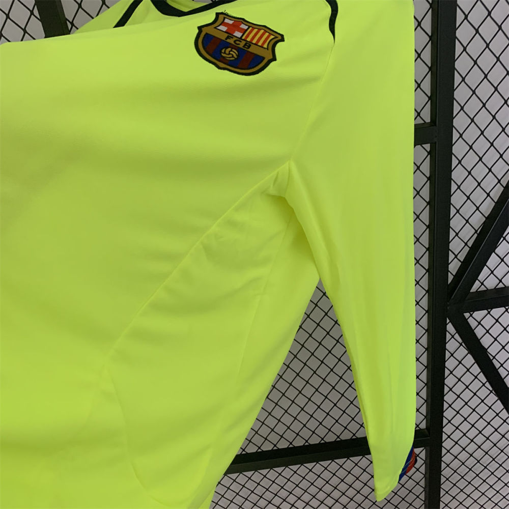 Retro Barcelona 05/06 long sleeve away jersey Fan Version