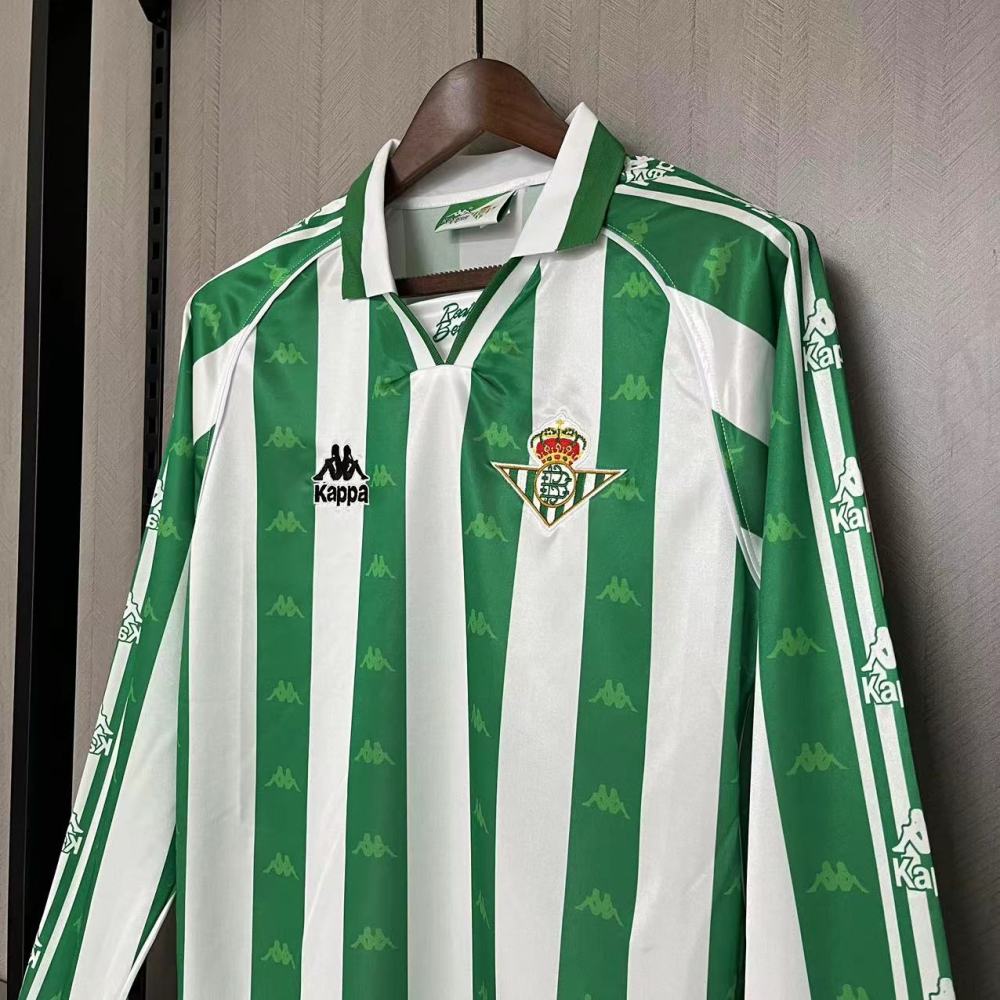 Retro Real Betis 95/97 Home Long Sleeve jersey Fan Version