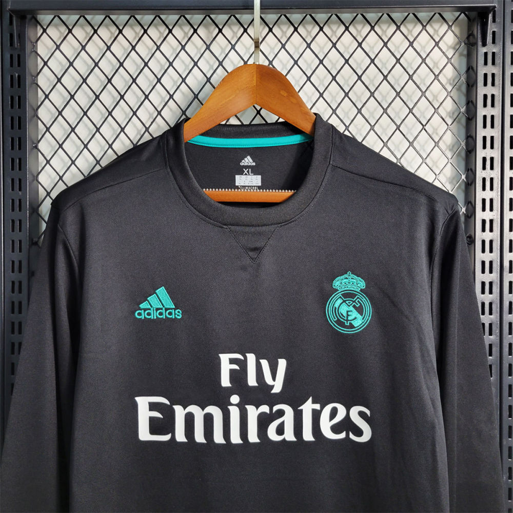 Retro 17/18 Real Madrid Away Long Sleeve jersey Fan Version