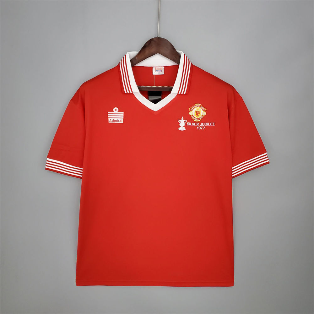 Retro Manchester United 1977 home jersey Fan Version