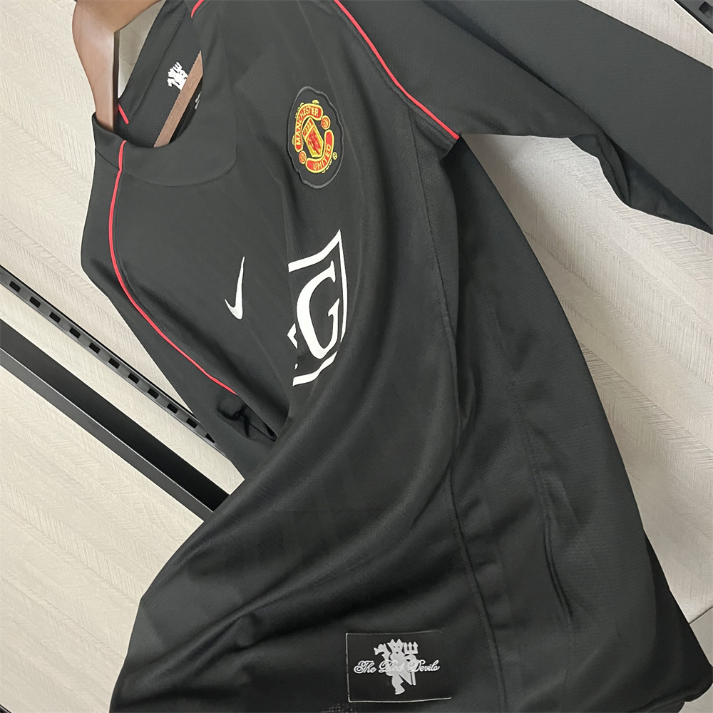 Retro Manchester United 2007/08 Long Sleeve Away jersey Fan Version