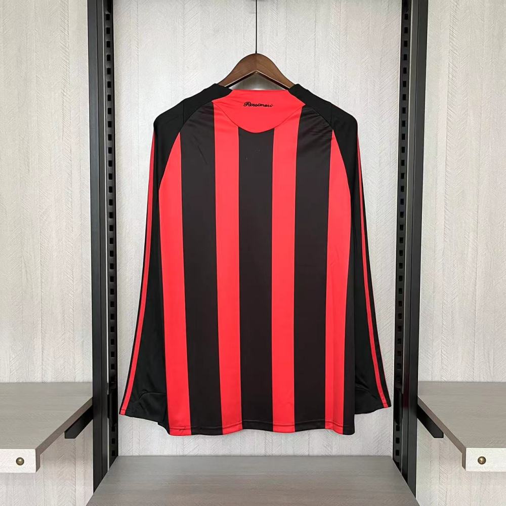 Retro AC Milan 08/09 Long Sleeve Home jersey Fan Version