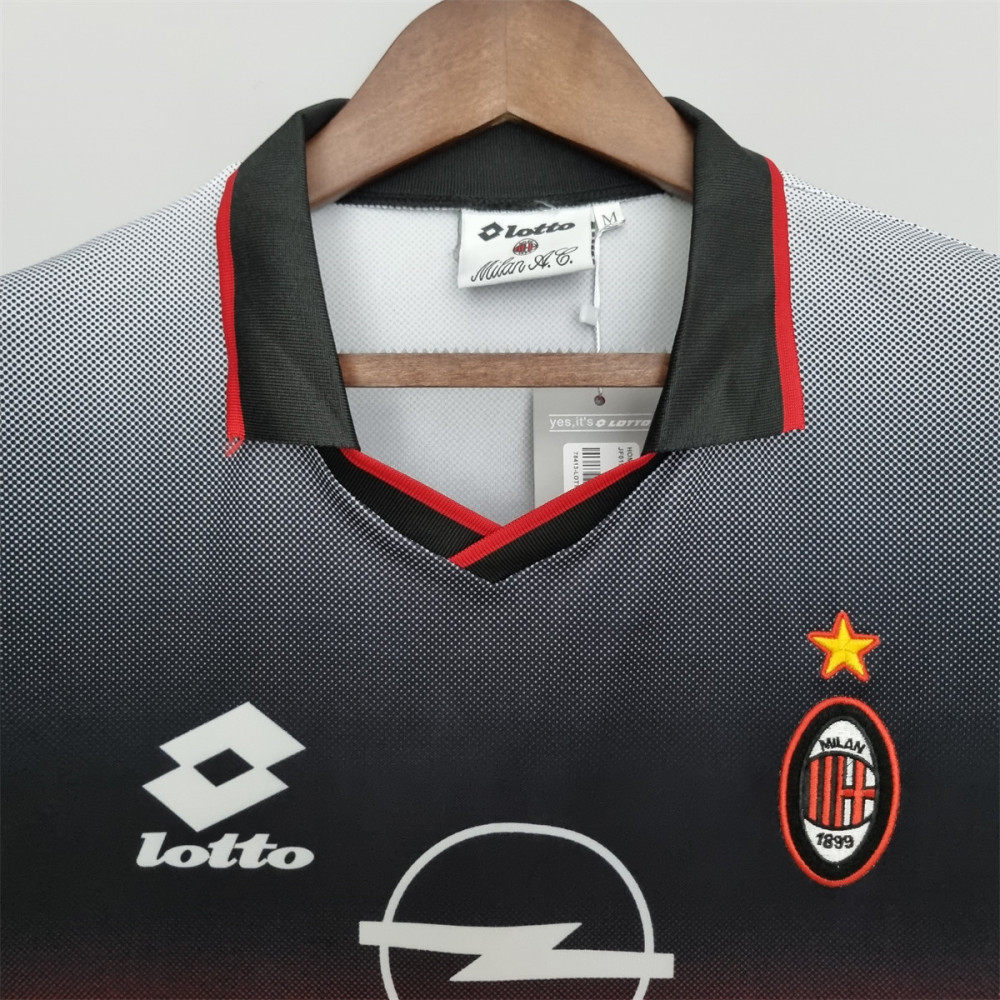 Retro AC Milan 5/96 Training Suit Black  jersey Fan Version