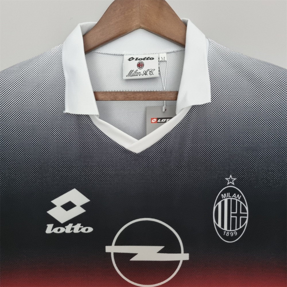 Retro AC Milan 95/96 Training Suit Black & White jersey Fan Version