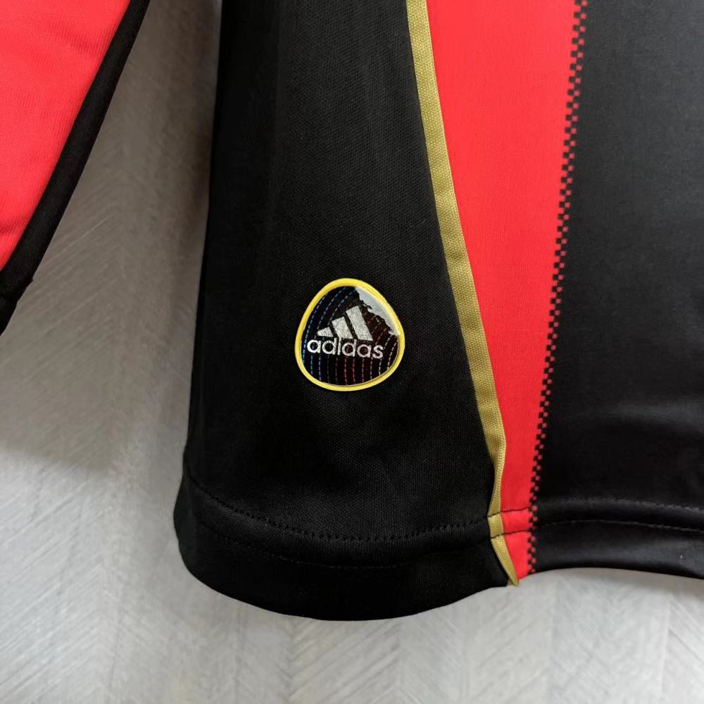 Retro AC Milan 10/11 Long Sleeve Home jersey Fan Version