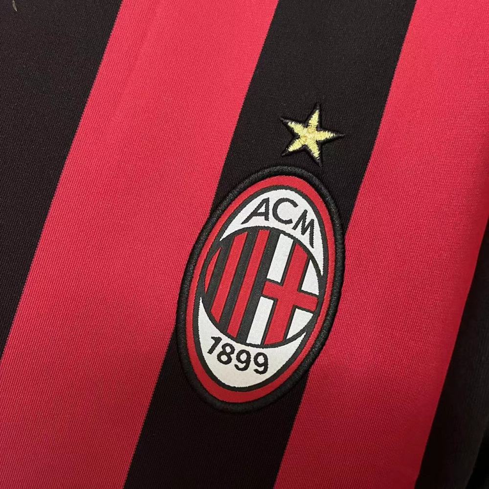Retro AC Milan 09/10 Long Sleeve Home jersey Fan Version