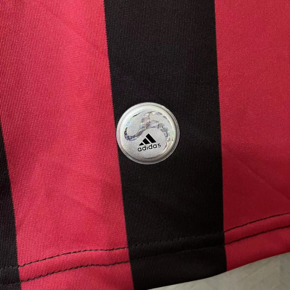 Retro AC Milan 09/10 Long Sleeve Home jersey Fan Version