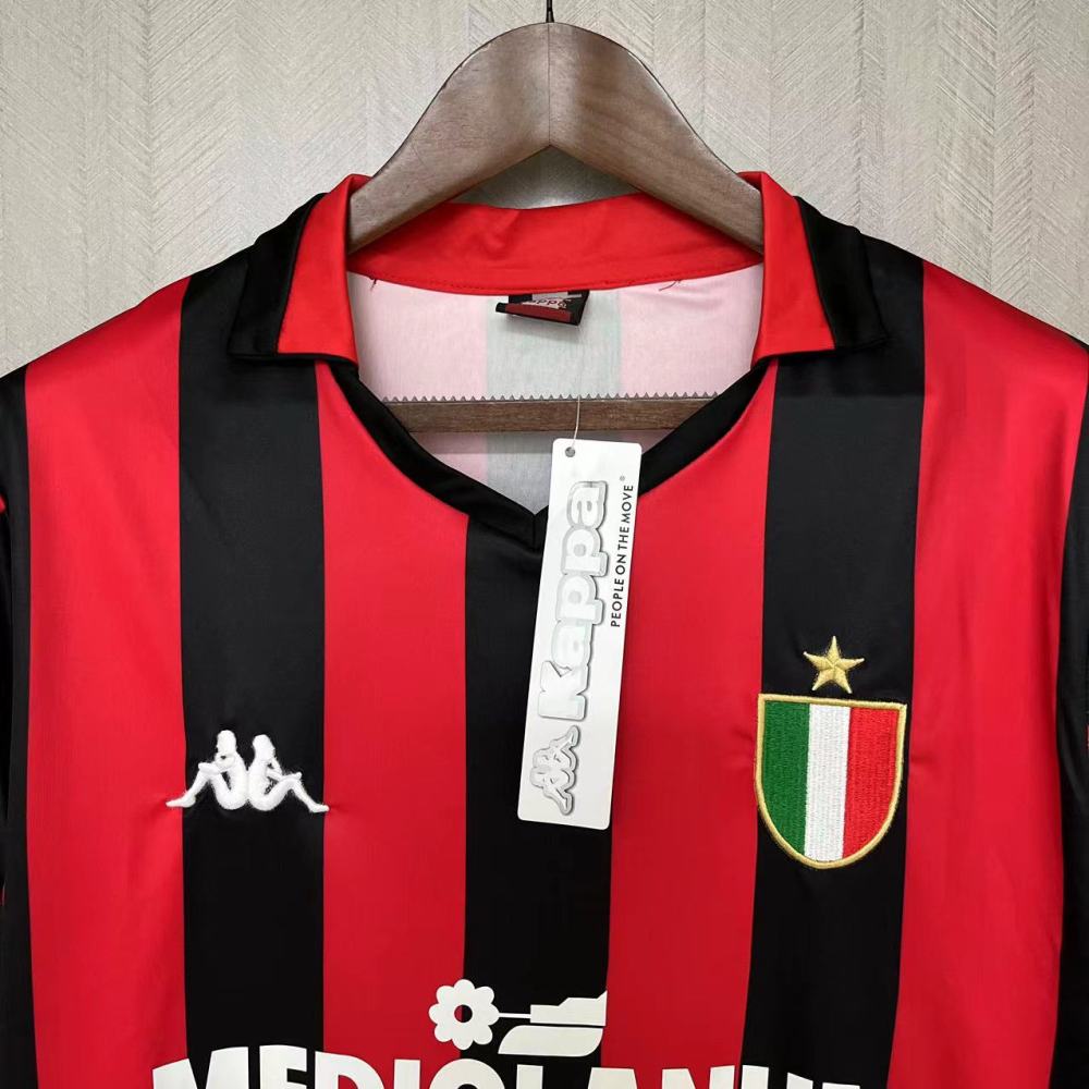 Retro AC Milan 89/90 Home jersey Fan Version