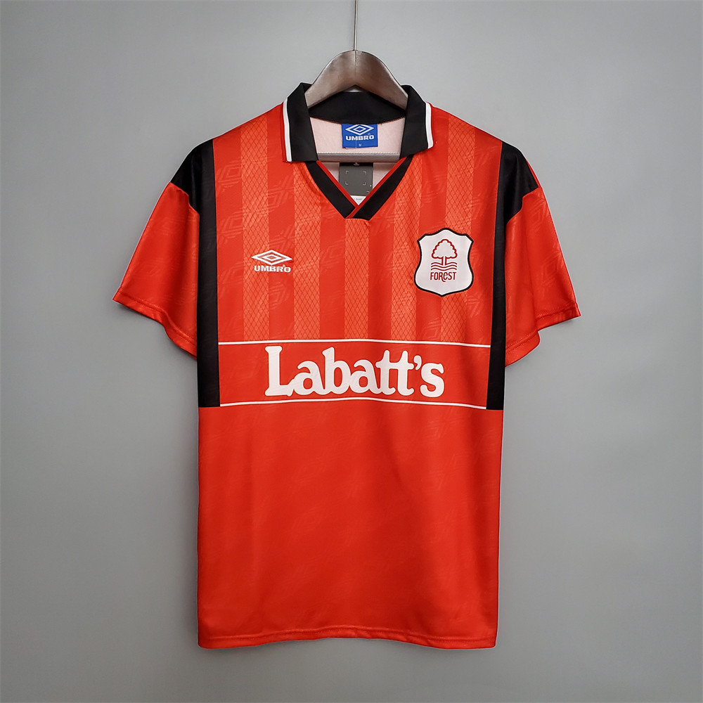 Retro Nottingham Forest 94/95 Red jersey Fan Version