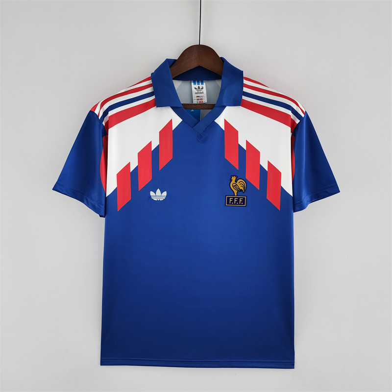 Retro France 88/90Home jersey Fan Version
