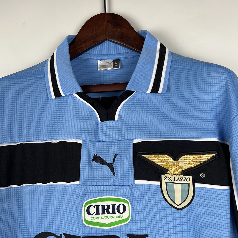 Retro Lazio 98/00 Home Long Sleeves jersey Fan Version